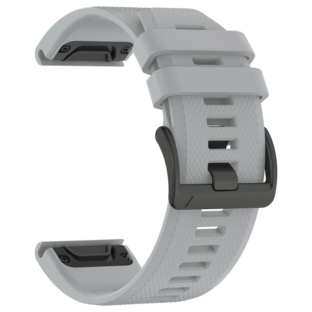 Силиконовый ремешок 22 26 мм для Garmin Quatix 8/Tactix 8 7Pro/Fenix5 5x puls 7 7x 6 6x 8 Pro 47mm 51mm/D2 Bravo Quick Fit Спортивный ремешок