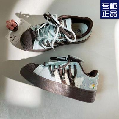 2024 весна и лето новые универсальные японские цветные маленькие белые туфли в стиле ракушки для женщин в корейском стиле персонализированные модные