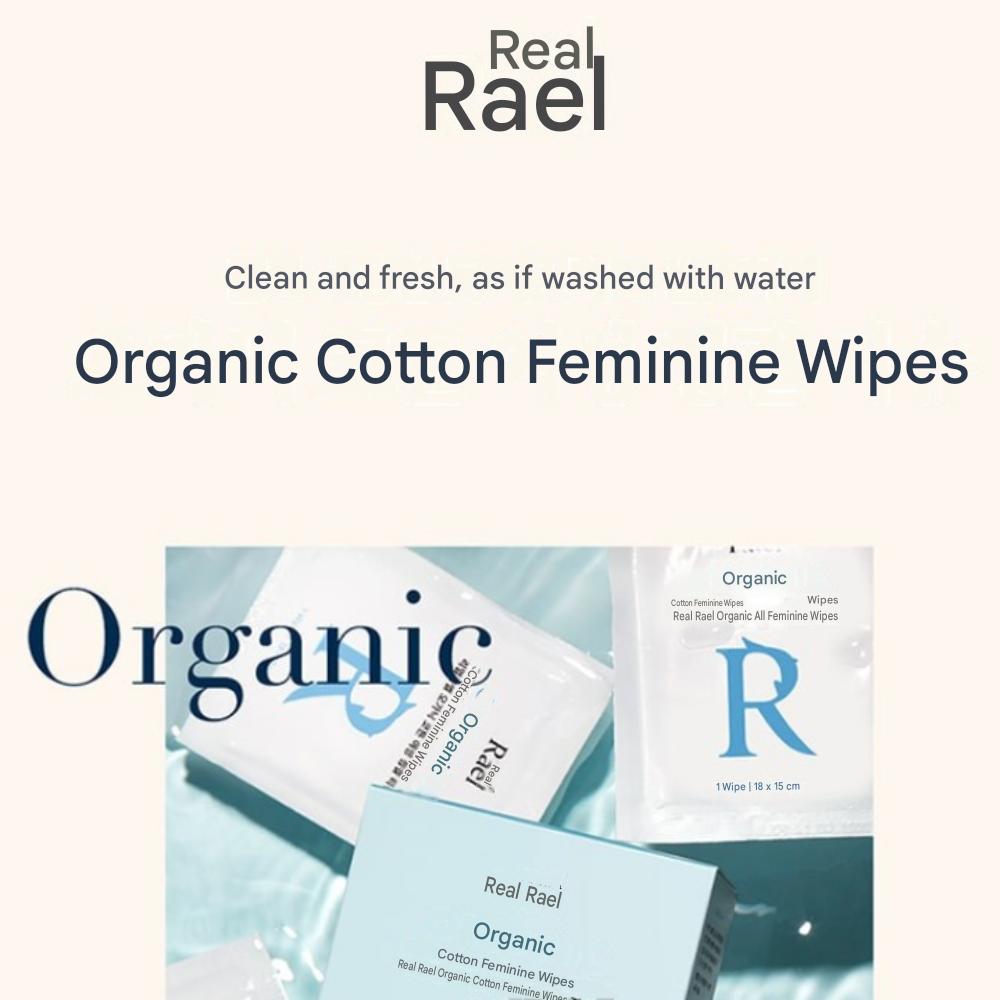 Rael Organic Cotton Feminine Wipes, 50g