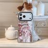 Совместимый чехол для iPhone 17 Pro Max со стразами, блестками и подвеской-сердечком для женщин