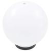 LED Garden Lights Set of 4 Spherical 25 cm Diameter PMMA