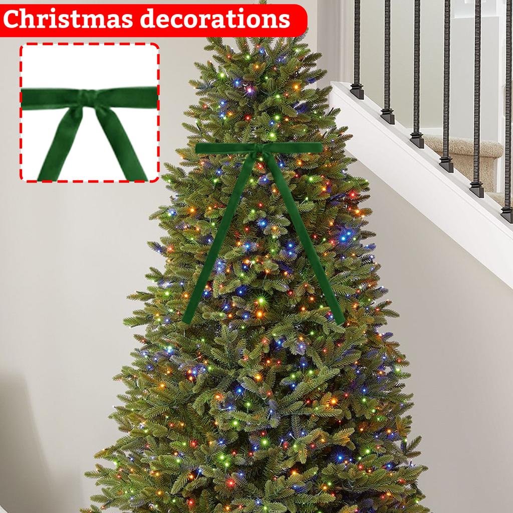 24pcs Velvet Bow Tie Christmas Party Hanging Accessories