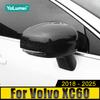 Для Volvo XC60 2018 2019 2020 2021 2022 2023 2024 2025 ABS Chrome Carbon Fibre Car Rehart Case Shell Trim