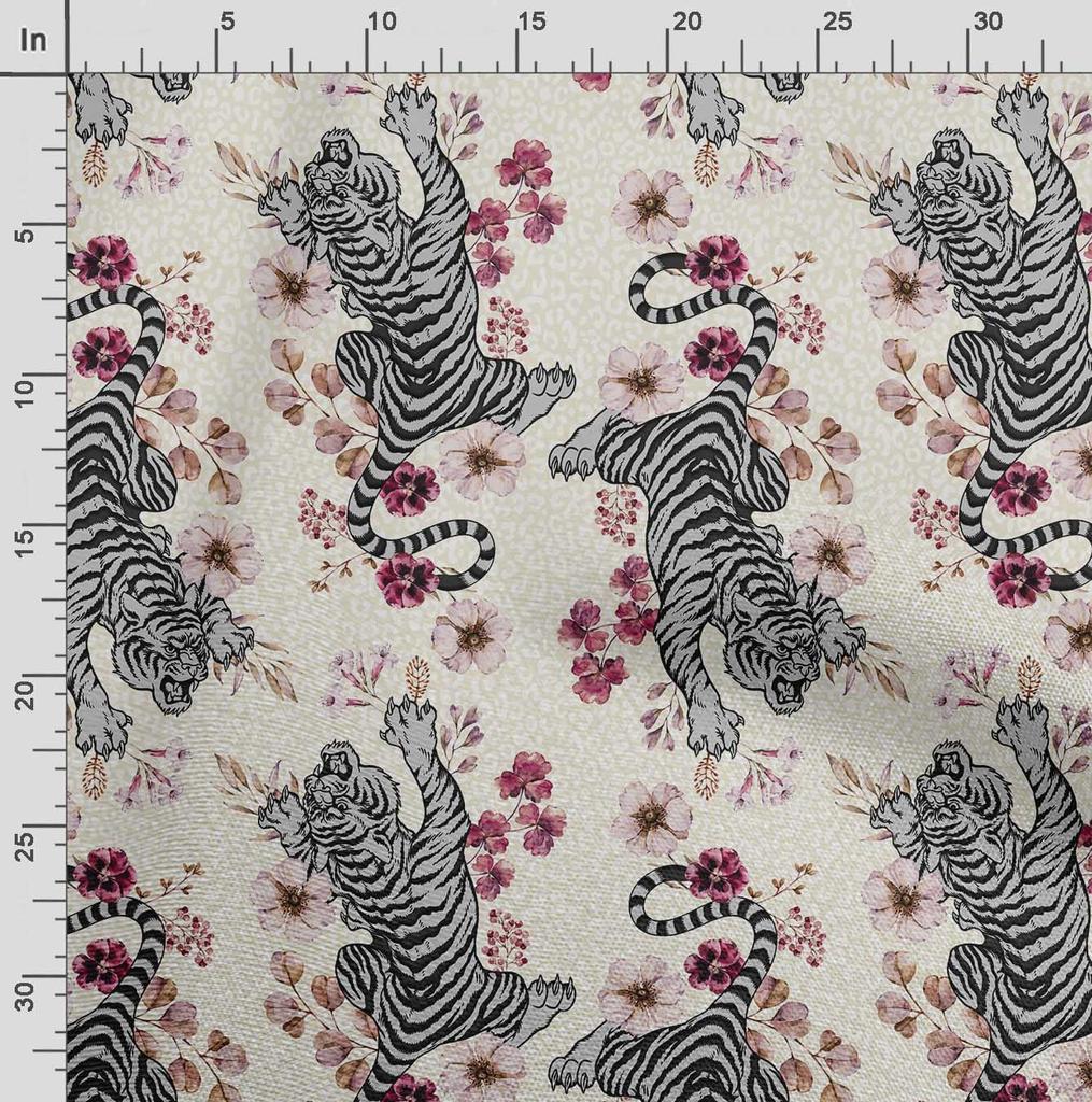 Soimoi Животный принт, хлопковый батист, ткань для квилтинга, продаваемая во дворе, ширина 42 дюйма, хлопчатобумажная ткань средней плотности, швейные принадлежности, бежевый и