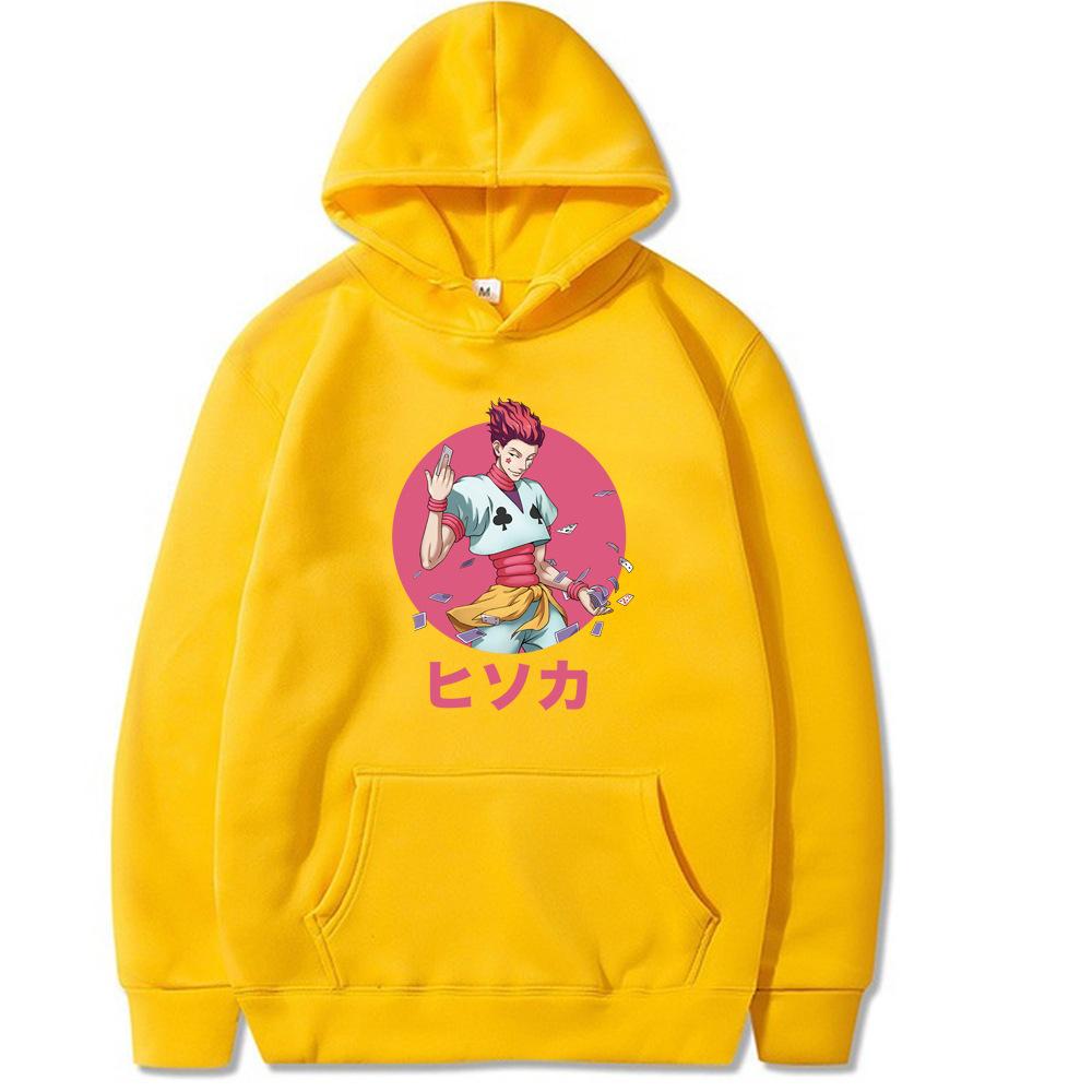 Японская анимация HUNTER Мужская толстовка Осенний свитшот Мужской Женский Модный дизайн Пуловер Мужские флисовые худи