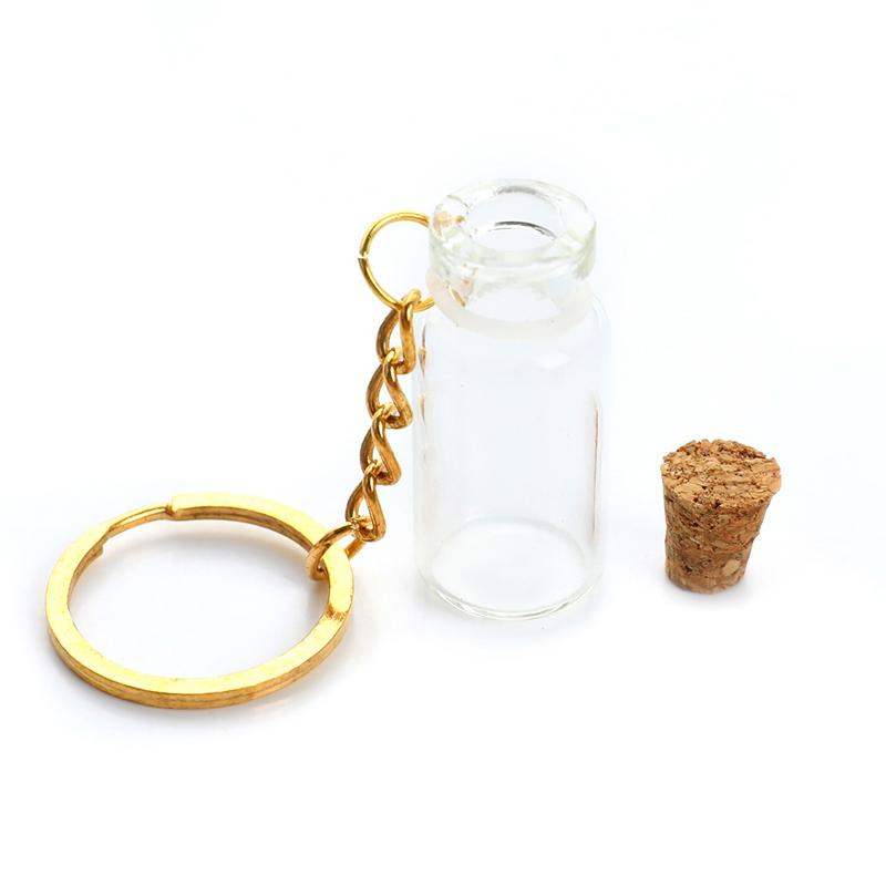 1/5 шт. Прозрачные мини-бутылочки из стекла с пробкой, декоративные баночки для записок и пожеланий, милые контейнеры для подарков, 2 мл