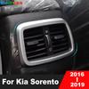 Для Kia Sorento 2016 2017 2018 Матовый Чехол на Крышку Отделки Выхода Воздуховода Заднего Кондиционера Подлокотника Автомобиля Аксессуары для Внутренней Отделки