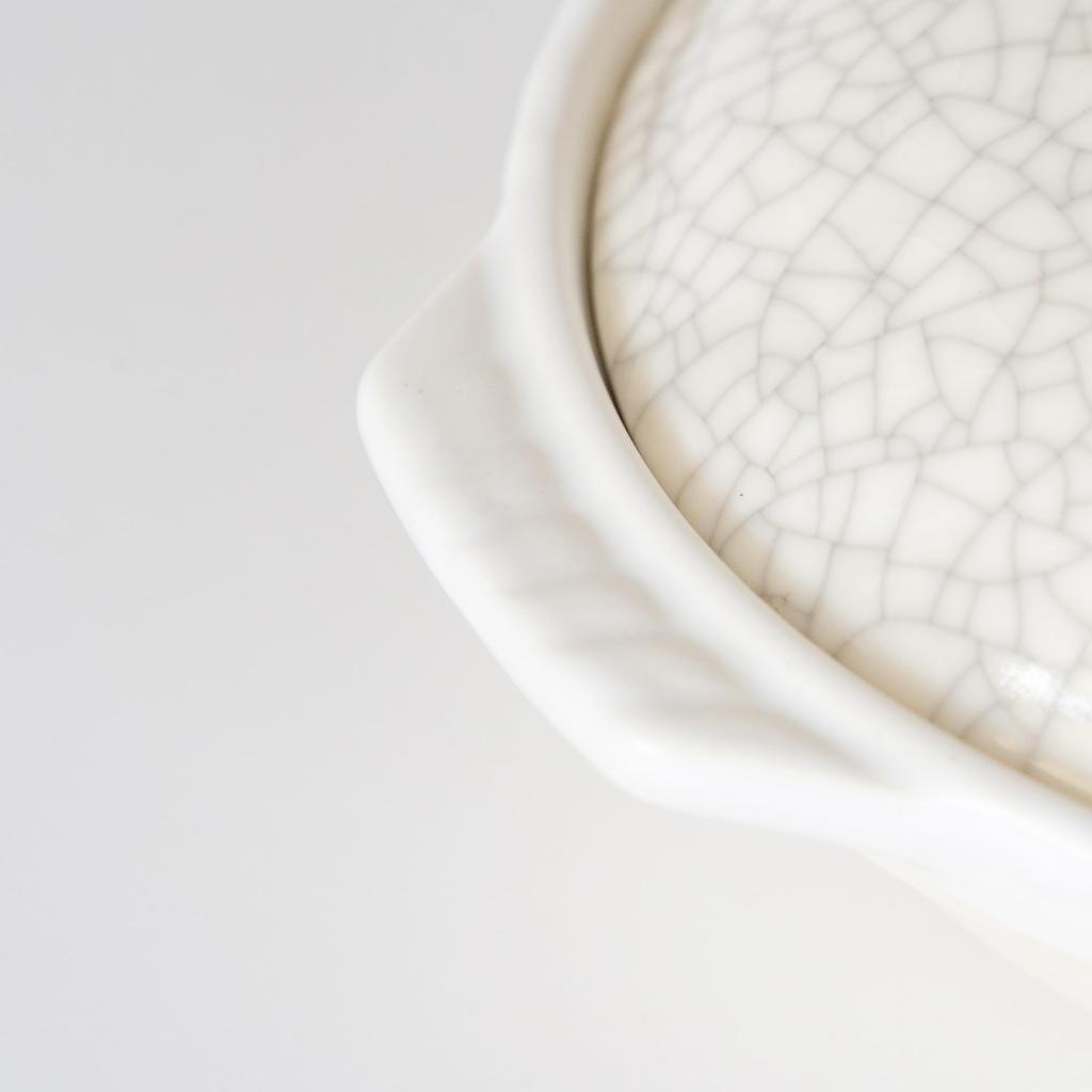 Ginpo Pottery Clay Kyogata Nabeyaki Size Single Serving Suitable for Direct Excellent Heat Banko Made in 11061 Pot, Style, Sumi-Kanrei Finish, Udon,