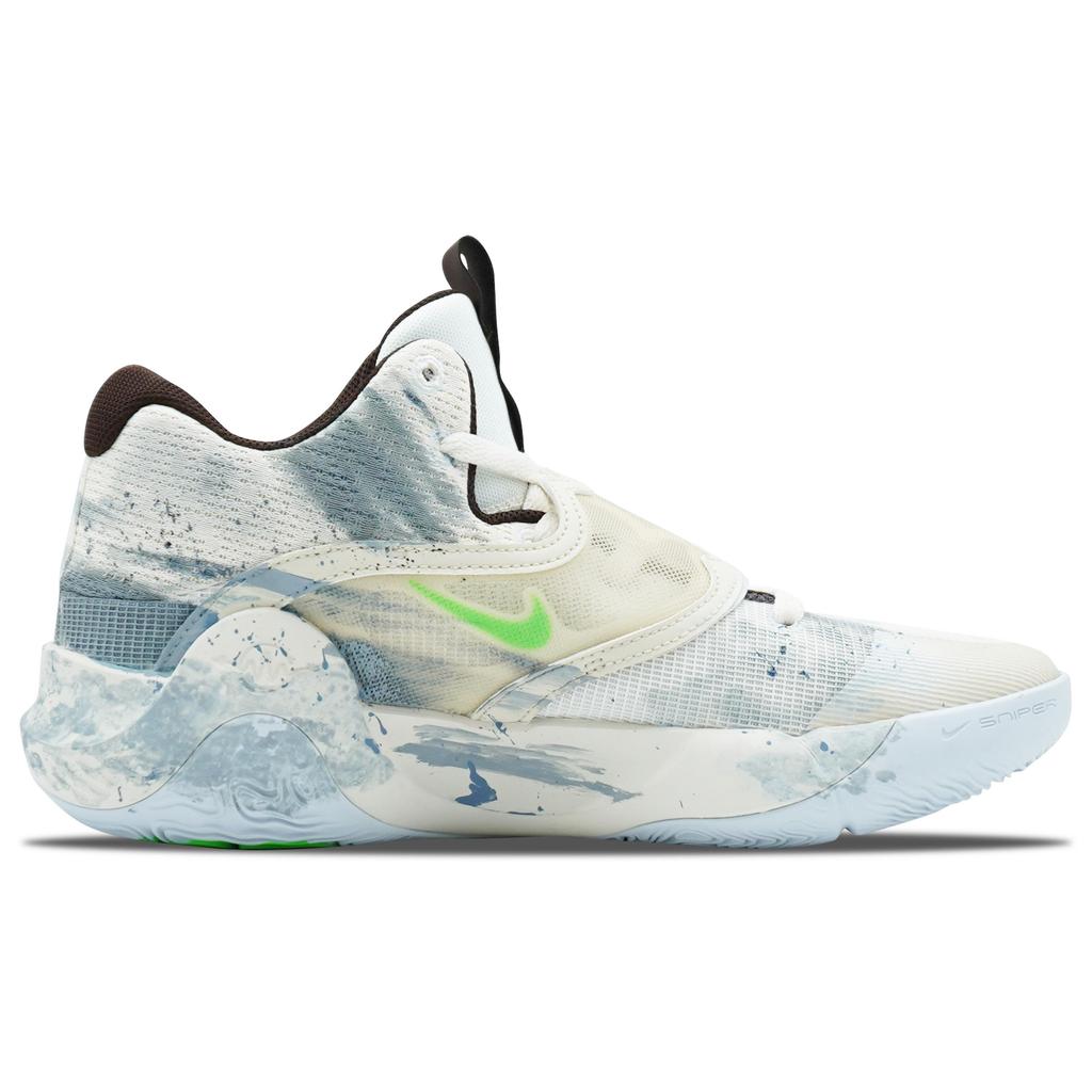 Nike KD Trey 5 X Cushioning Moisture Wicking Low top Basketball Shoes Men's White Gray Green DJ7554-014(Team256-SBOX)