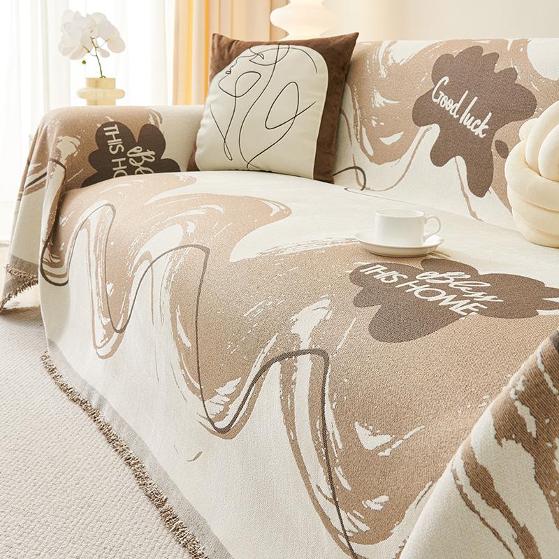 Chenille Sofa Towel Full Cover Cloth Thickened Anti-Scratching All-Inclusive Universal Sofa Cover Non-Slip Sofa Cushion High-Grade