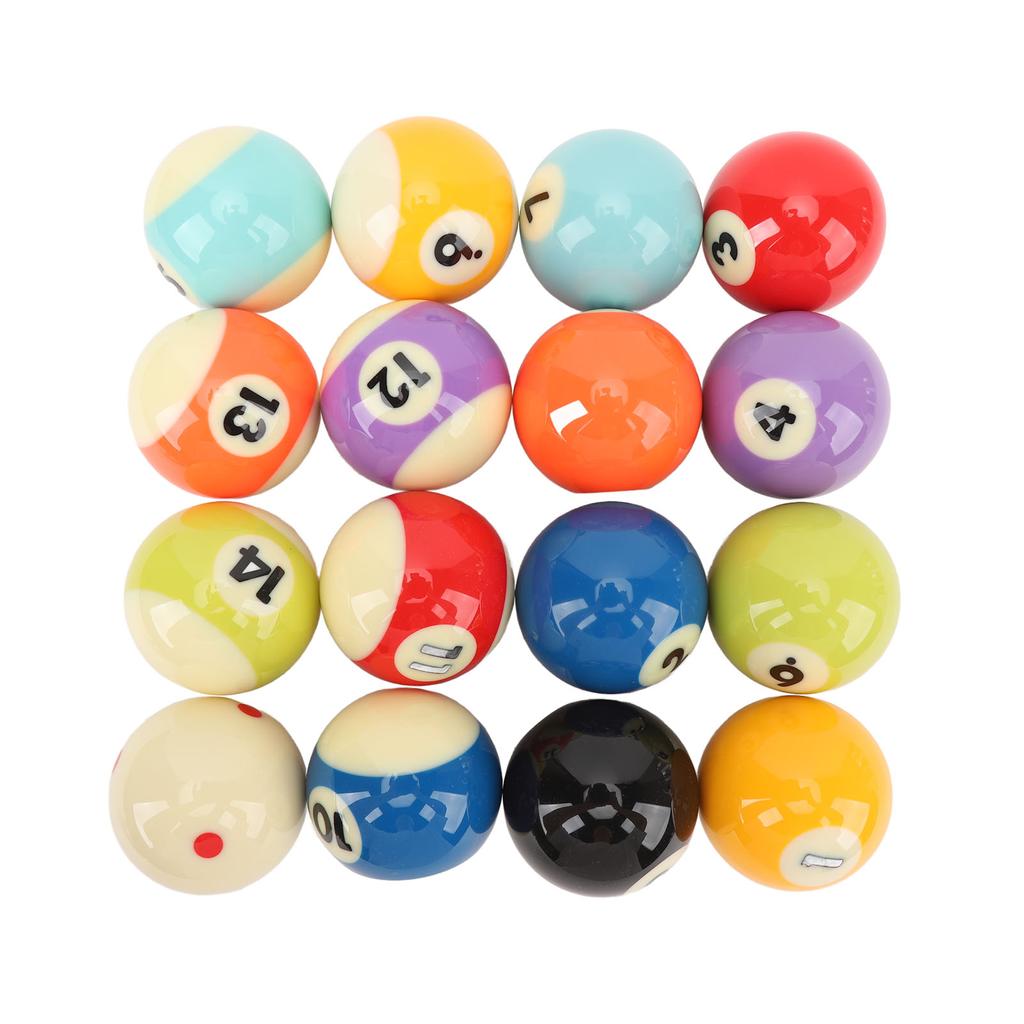 16 шт. бильярдных шаров Профессиональный стандарт 2,3 дюйма Диаметр смолы Высокое сопротивление трению бильярдный стол