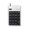 Elecom Numeric Keypad Wired Membrane M Size 10 Million Times High Durability Silver TK-TCM011SV