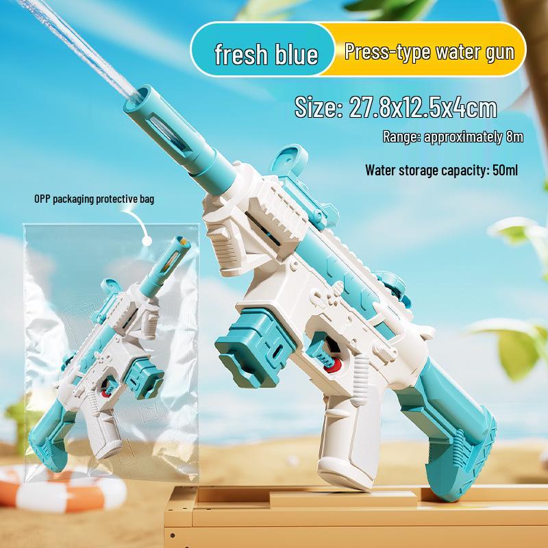 Детский летний водяной пистолет - Конструкция пуш-пул для игр на открытом воздухе с родителями