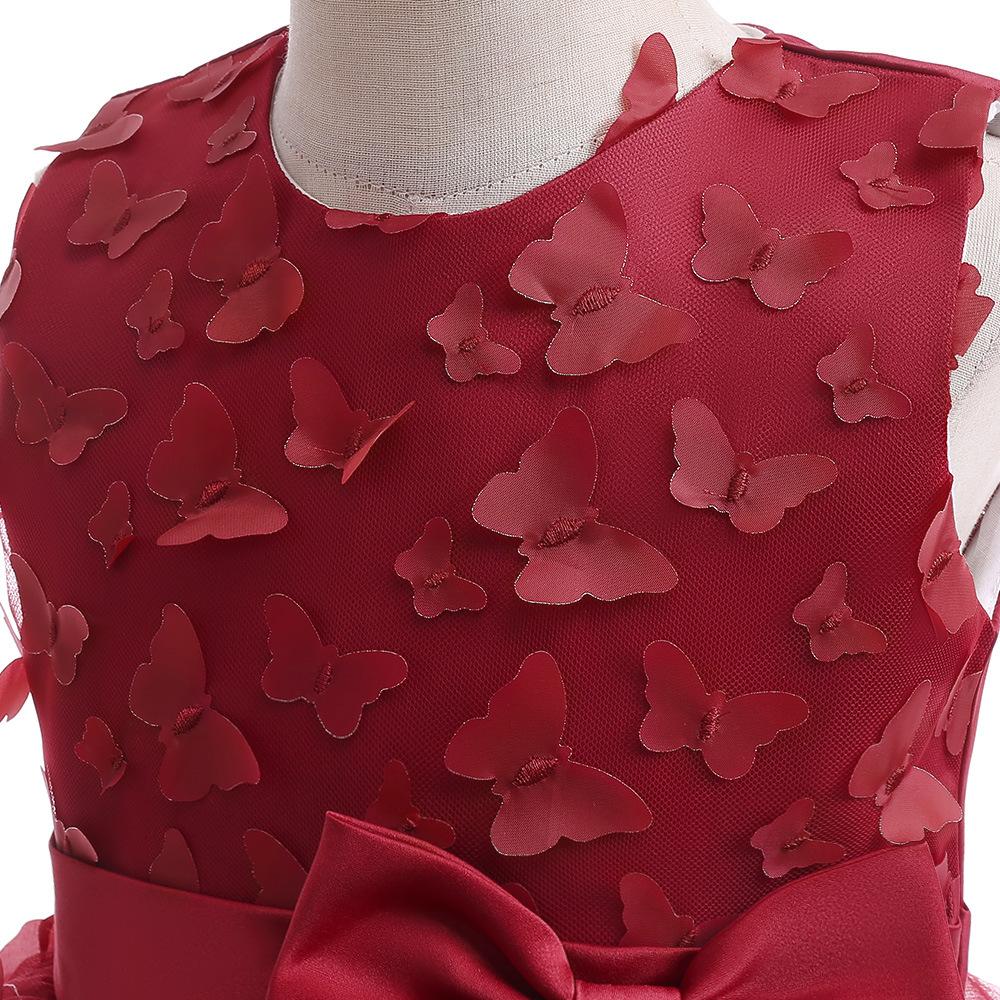 Kids Christmas Dresses For Girls Elegant Princess Wedding Dress Children Vintage Evening Party Dress Christmas Prom Formal Dresses