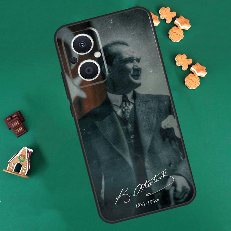 Чехол для Турции Мустафа Кемаль Ататюрк для OPPO Reno 10 Pro 4Z 5Z 8T 4 5 6 7 8 Lite OPPO Find X5 X6 Pro X2 Neo X3 Lite