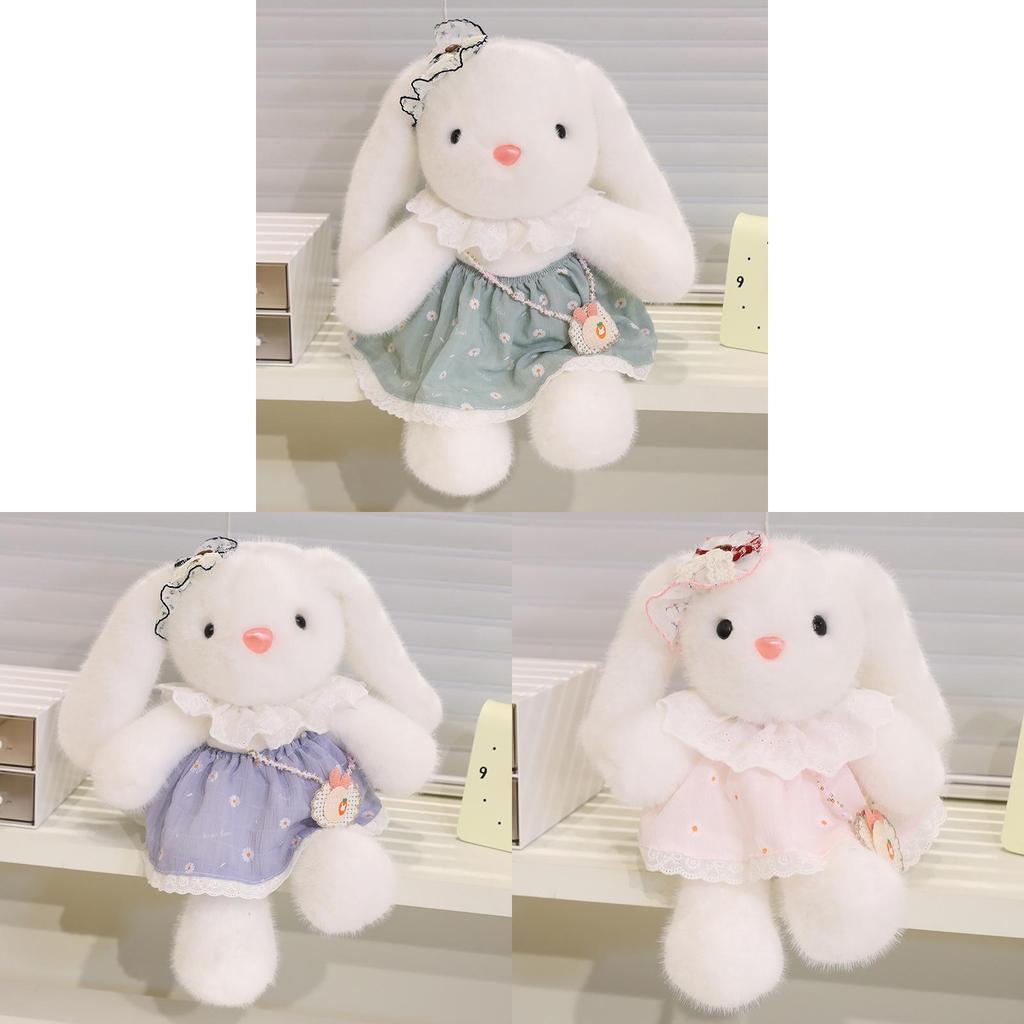 Plush Bunny Doll With Dress Soft Cotton Filling For Kids And Teen Gift