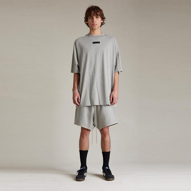 Fear of God Essentials Шорты-бермуды Темно-серый Овсяный Мужские Низ Серый 160SP242003F