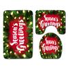 Christmas Household Bathroom Shower Curtain Four-Piece Bathroom Non-Slip Door Mat Bedroom Living Room Floor Mat Carpet