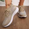 Hot Diamond Sports Shoes Women's New Mesh Fly-woven Shoes Breathable Foreign Trade Shoes Women's Casual Women's Shoes Running Shoes