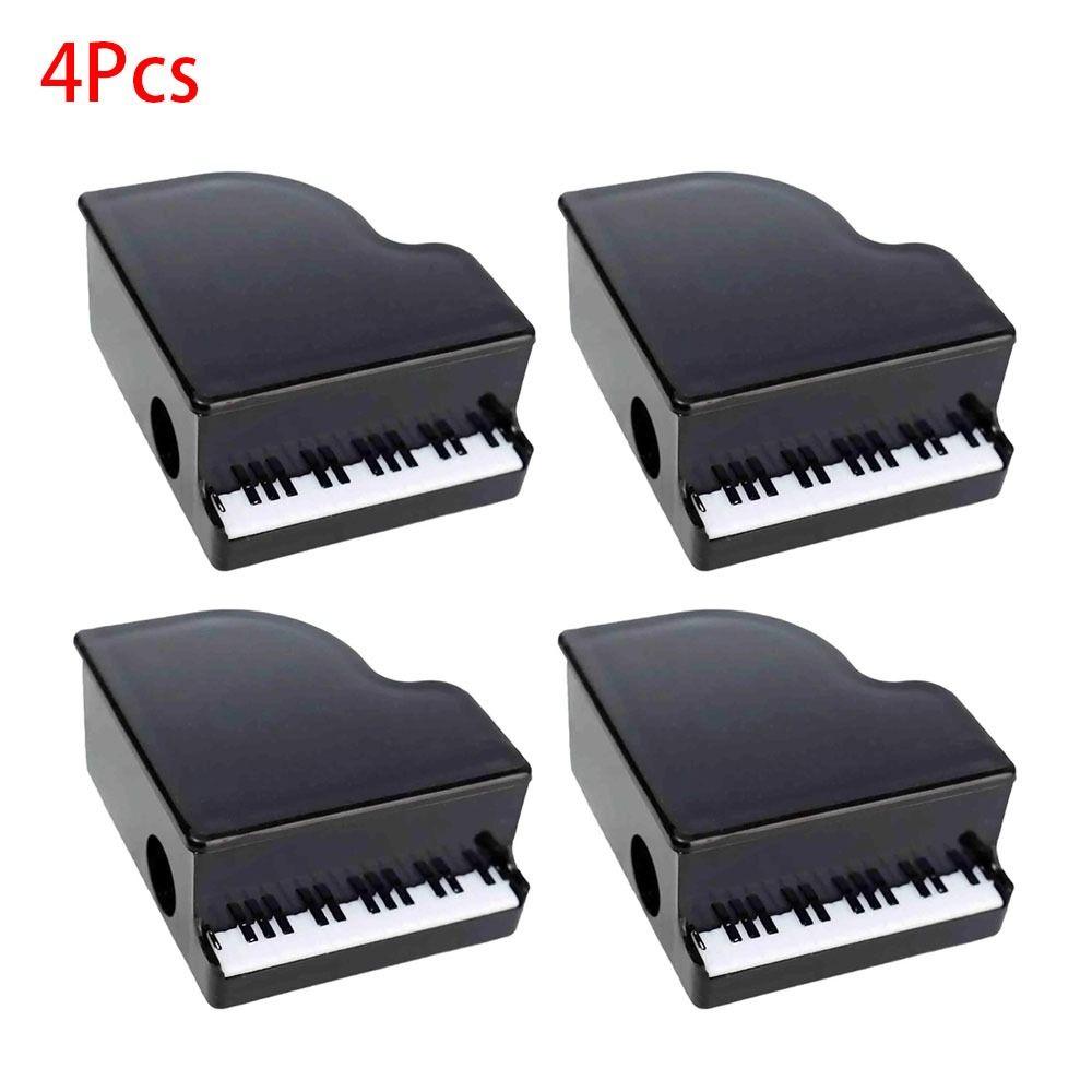 4Pcs Gift Music Stationery Piano Shaped Student Supply New Pencil Sharpener for School Classroom