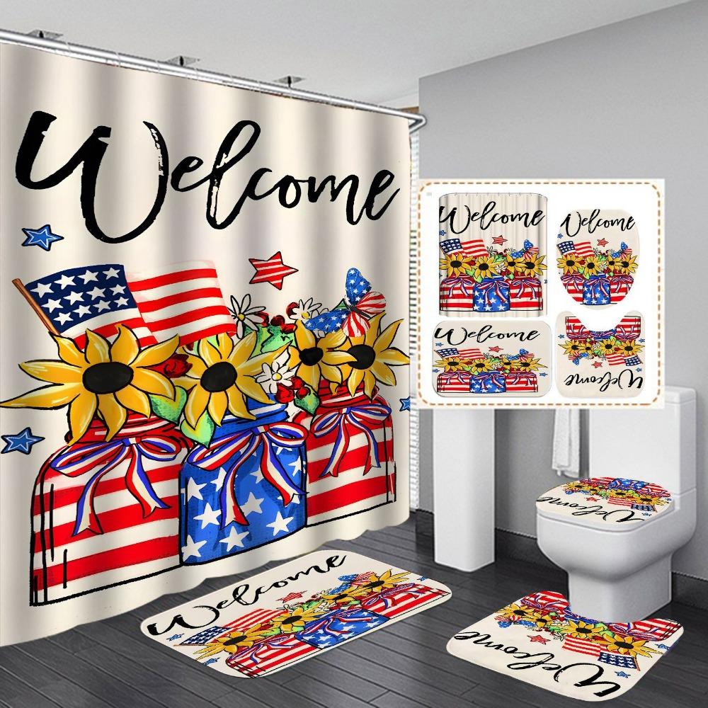 Водонепроницаемая и устойчивая к плесени занавеска для душа для ванной комнаты, разделение сухого и влажного воздуха, затемнение и теплая занавеска для душа, комплект из четырех предметов