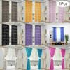 1 Pcs Vines Leaves Tulle Door Window Curtain 130x100cm Drape Panel Sheer Scarf Valances Home Living Room Balcony Curtain