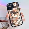 Cartoon Color Printed Case Flexible Soft Silicone Cute Animals Cats Case Full Back Cover for iPhone Samsung Xiaomi Redmi