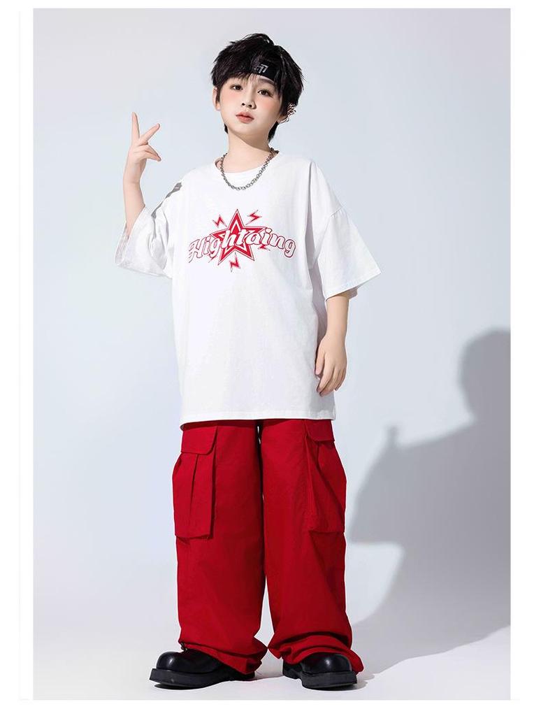 Hip Hop Style Street Dance Costumes for Kids: Trendy Summer Jazz Dance Outfits for Boys and Girls