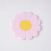 Heat-Resistant Cup Holder Mat Anti-slip Silicone Cup Pad Round Daisy Cup Coaster  Car Interior