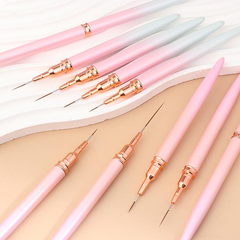 1/5 шт. Профессиональные кисти для дизайна ногтей, кисти для прорисовки линий, инструмент, ультратонкие кисти для рисования деталей, кисти для рисования, ручки для маникюра, инструменты