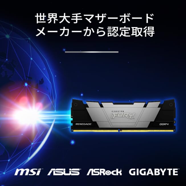 Kingston Kingston FURY Настольный ПК Память DDR4 3200MT/s 16GB x 2 Kingston FURY Renegade CL16 KF432C16RB12K2/32 Пожизненная гарантия на продукт