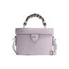 New Kay Leather Box Bag Handbag Shoulder Bag Crossbody Bag Small Size Women's Light Purple CJ612-SVM4