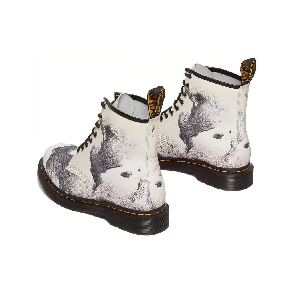 Dr. Martens Tate Comfortable Lace-Up Ankle Boots Unisex Ankle Boots White 31731649