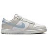 Nike Женские кеды для скейтбординга Dunk Low Light Bone Armory Blue HF0023-100