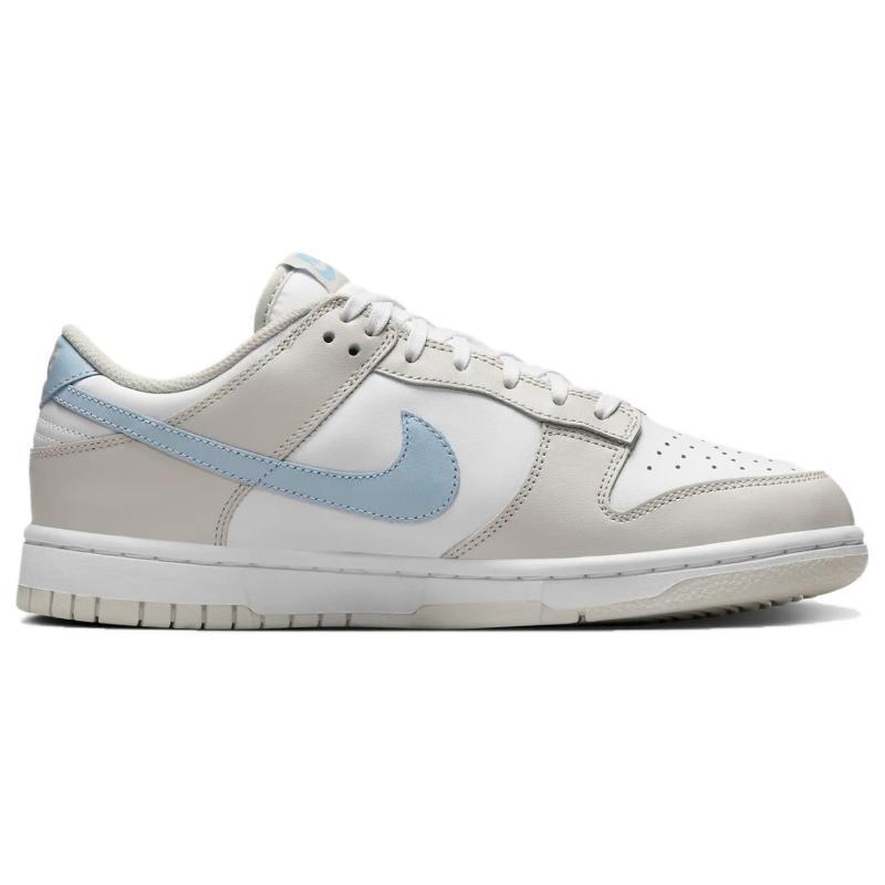 Nike Женские кеды для скейтбординга Dunk Low Light Bone Armory Blue HF0023-100