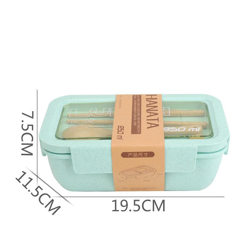 Коробка для обеда из пшеничной соломы в японском стиле. Студенты приносят посуду и коробки для обеда. Коробка для еды с микроволновой печью, сохраняющая свежесть.