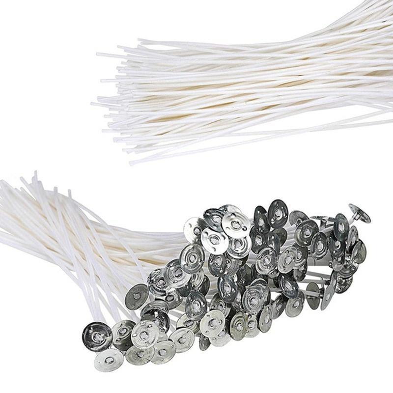 100 шт. 20 см фитилей для свечей бездымный воск чистый хлопок сердечник для самостоятельного изготовления свечей фитили для вечеринок фитили для свечей