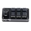 Macro Mechanical Gaming Keyboard 6 Keys 1 Knob Programming Macro Pad for Laptop Computers