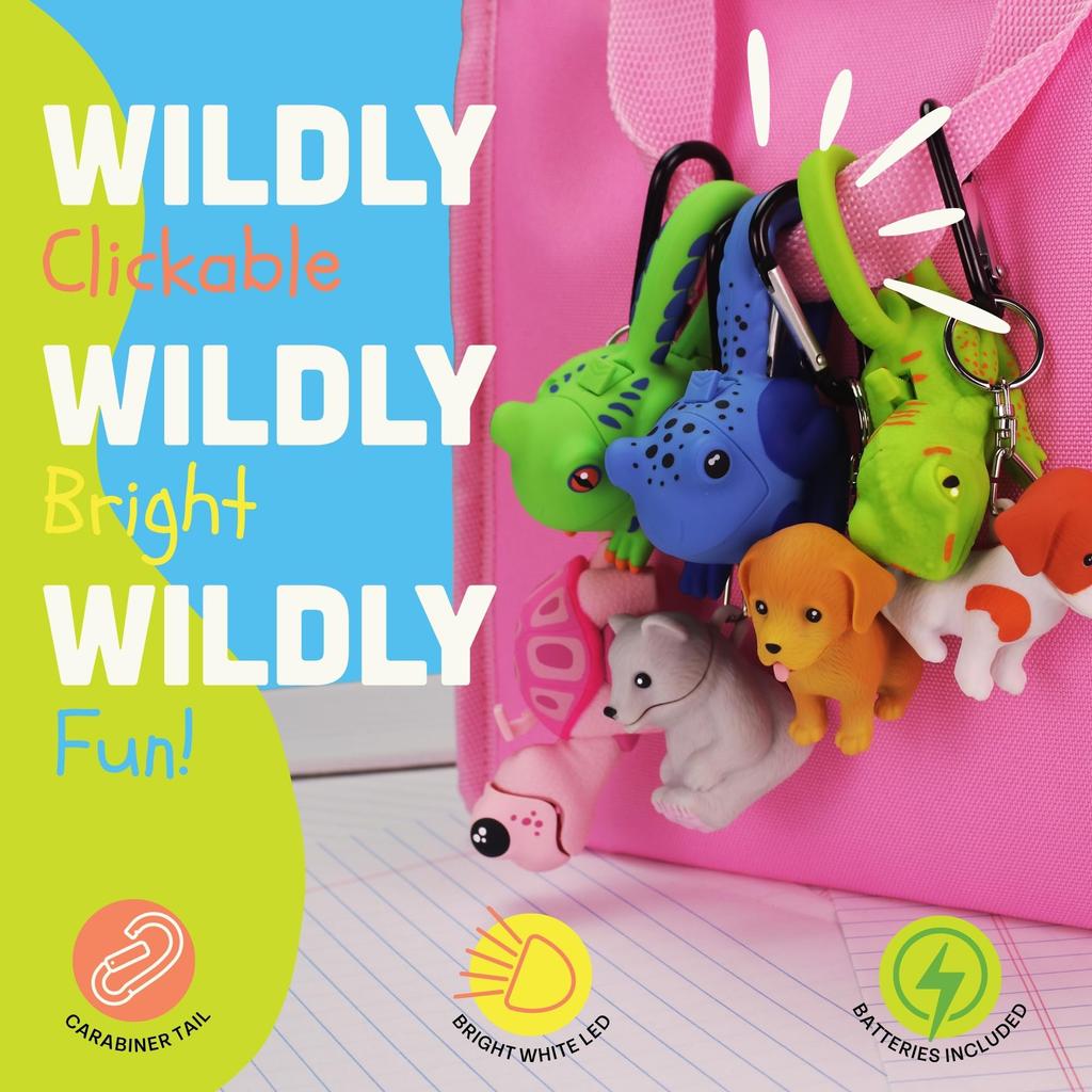 Sun Company Lifelight Animal Carabiner Flashlight | Small Animal Keychain
