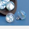 10PCS Gemstone Shank Buttons 11mm Round Metal Glossy Gem Buttons Woman Skirt Coat Buttons Multiple Colors