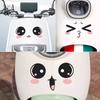 Waterproof Electric Bicycle & Motorcycle Cartoon Expression Decorative Sticker