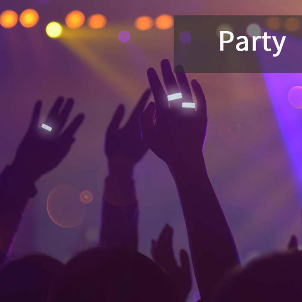 Outdoor Survival Luminous Silicone Ring Women Men  In The Dark Finger Ring