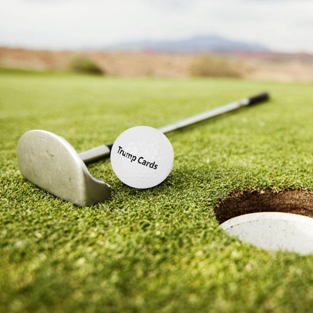 5pcs Golf Game Poker Balls Double Layer Practicing Ball High Elasticity Long Distance Accessory