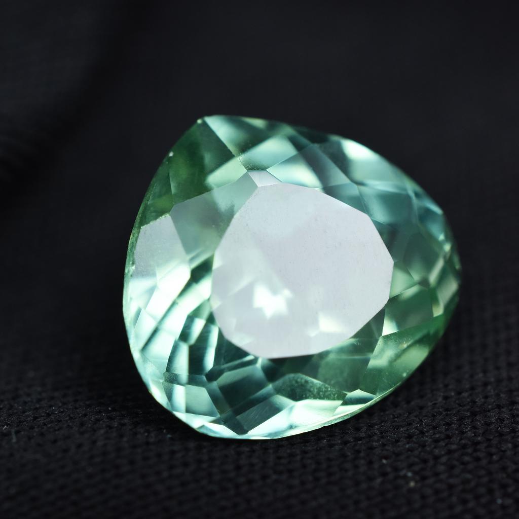 Natural Bluish Green Sapphire Loose Gemstone Pear Cut 10.55 ct September Birthday Birthstone