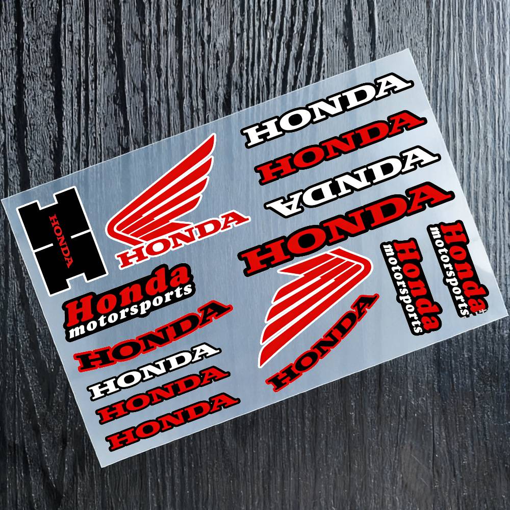 Светоотражающие наклейки для мотоциклов HONDA, 3M Предупреждение о безопасности ночью в темноте Шлемы для скутеров ZP8
