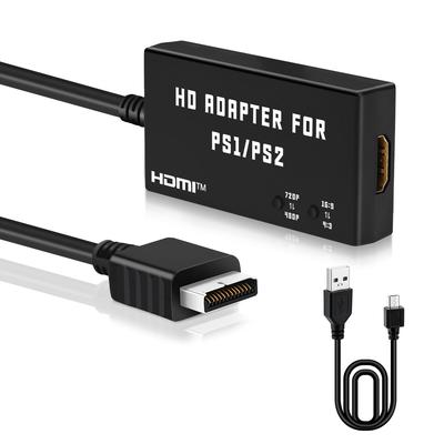 Mcbazel Специальный HDTV в HDMI конвертер для PS1/PS2 со встроенным переключателем соотношения сторон (4:от 3 до 16:9 Преобразование) - черный