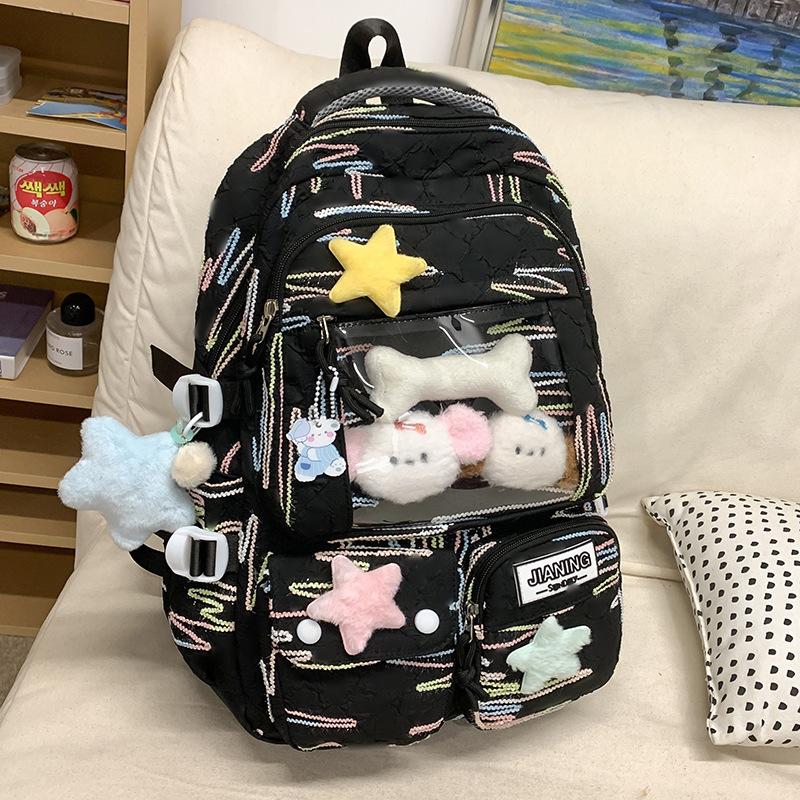Children's Schoolbags Elementary School Girls Junior High School Students High Value Two Piece Pain Bag Backpack