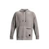 UA Ottoman Fleece Hoodie Solid Color Long Sleeve Pullover Sweatshirt Men Hoodies Gray 1373878-294
