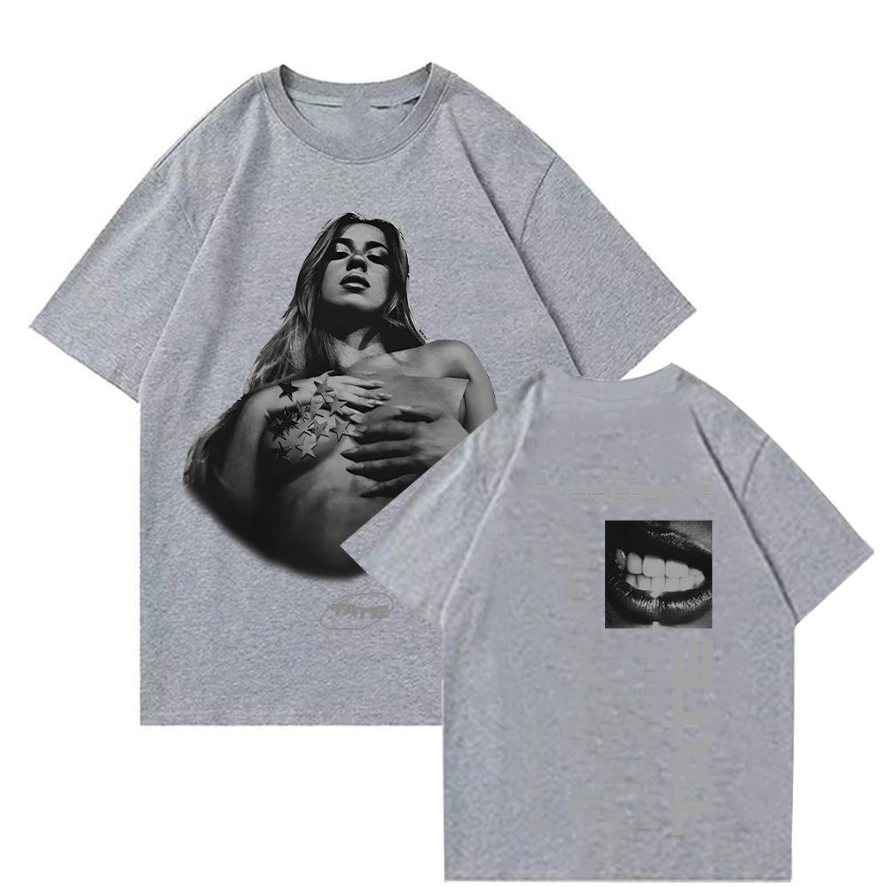 Tate McRae Possessions Tour Tshirt Retro Pattern Tshirt Album Miss Possession Summer Mens Cotton Tshirt 2026 Unisex