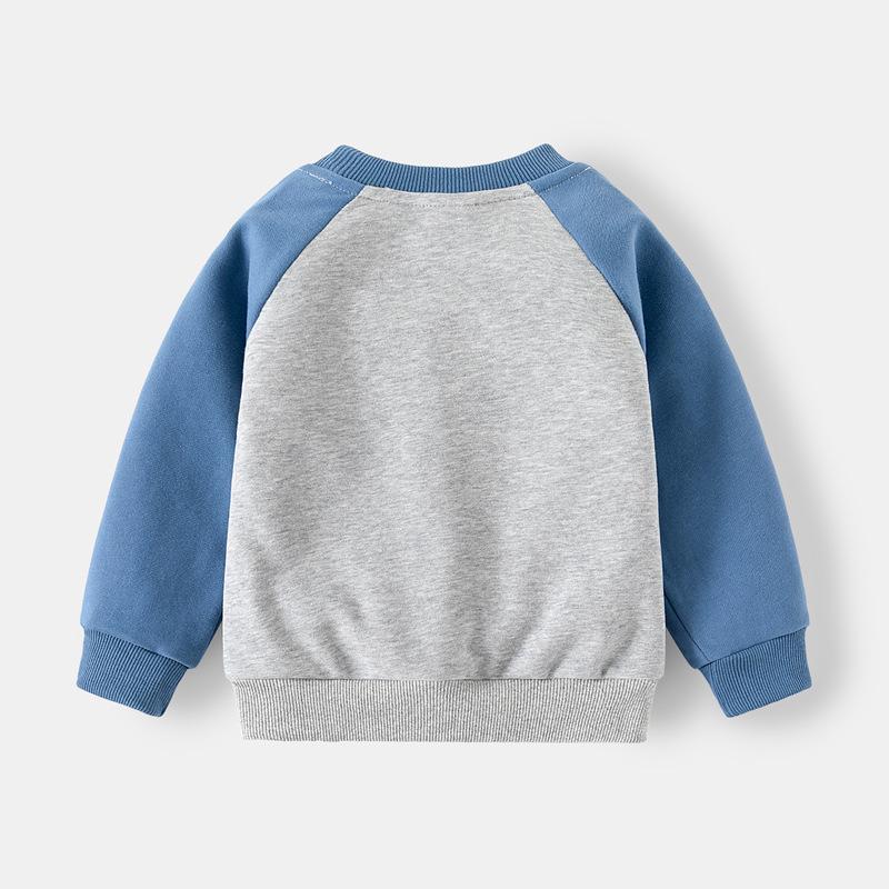 WAPYPY 2025 Boys' Cartoon Sweatshirt and Sweatpants Set - 2-Piece Kids' Outfit